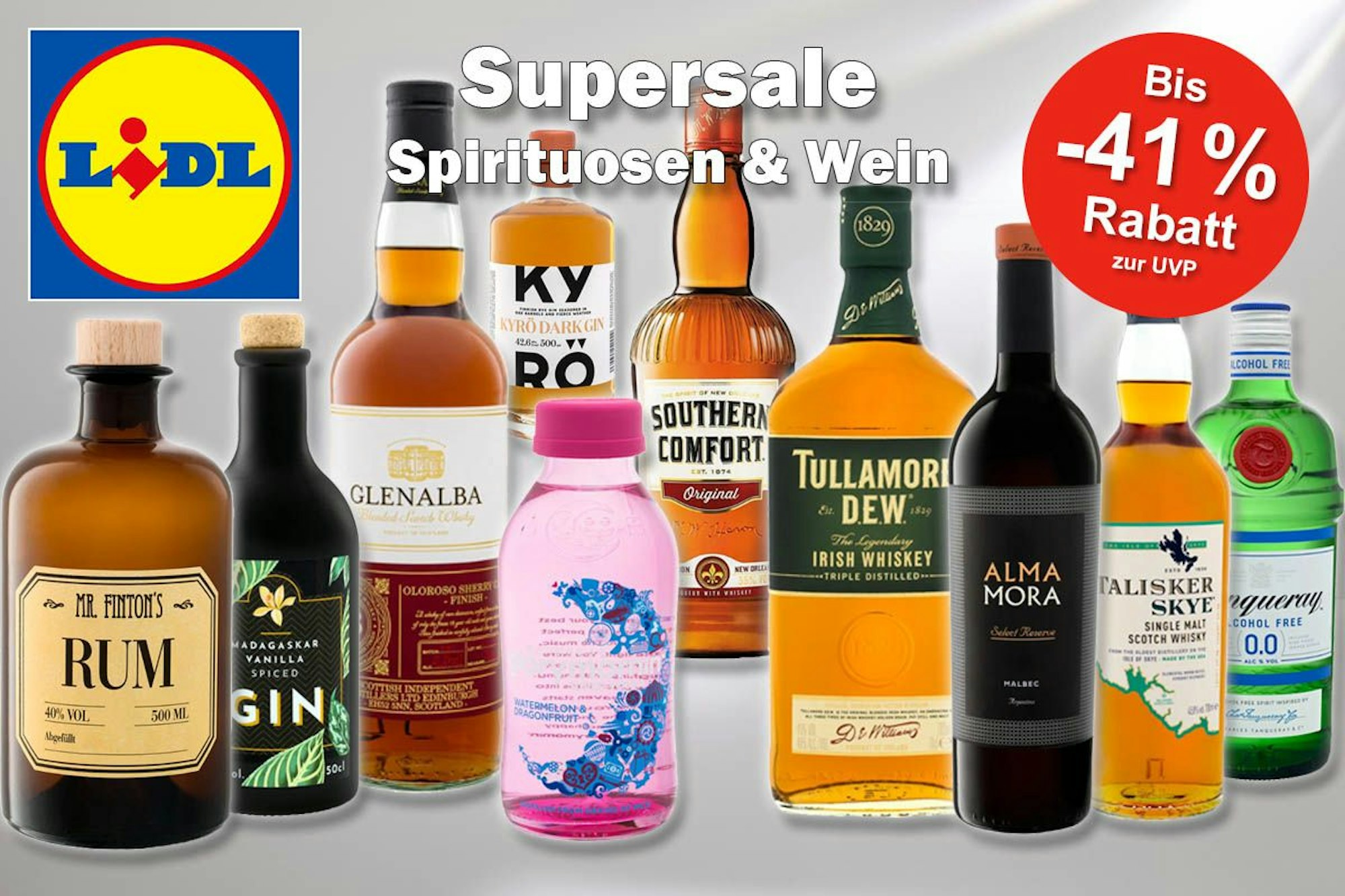 Mega Lidl Supersale auf Spirituosen und Wein: Jetzt bis zu 41% auf Whisky,  Gin, Rum, Rotwein und Co. sparen | Express