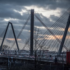 Leverkusener Brücke. Rheinbrücke im Bau Foto: Ralf Krieger