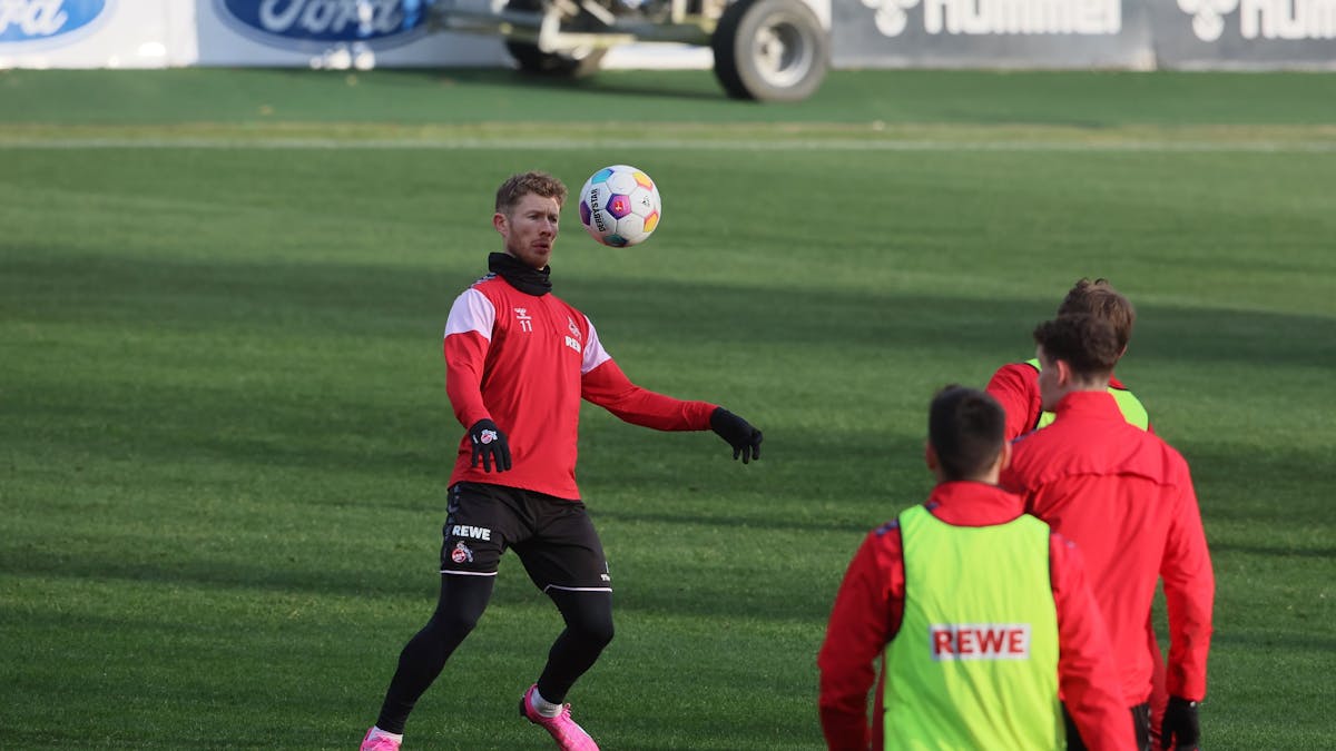 Training beim 1. FC Köln: Florian Kainz in Aktion.