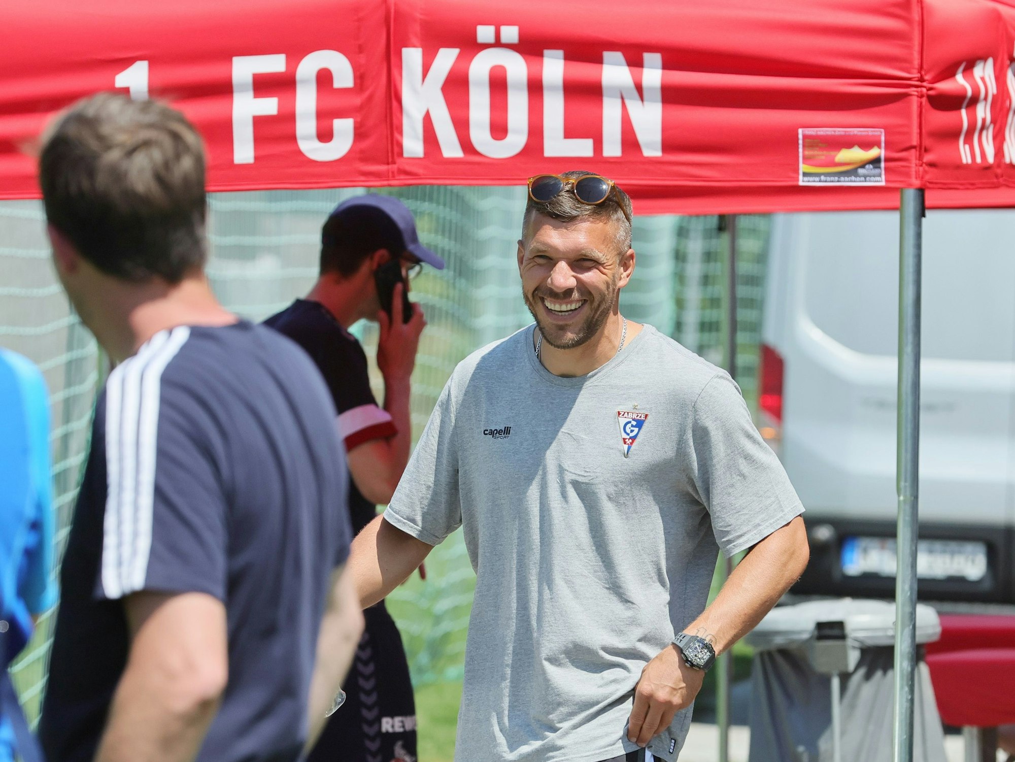 Lukas Podolski im Juli 2023 in Österreich.