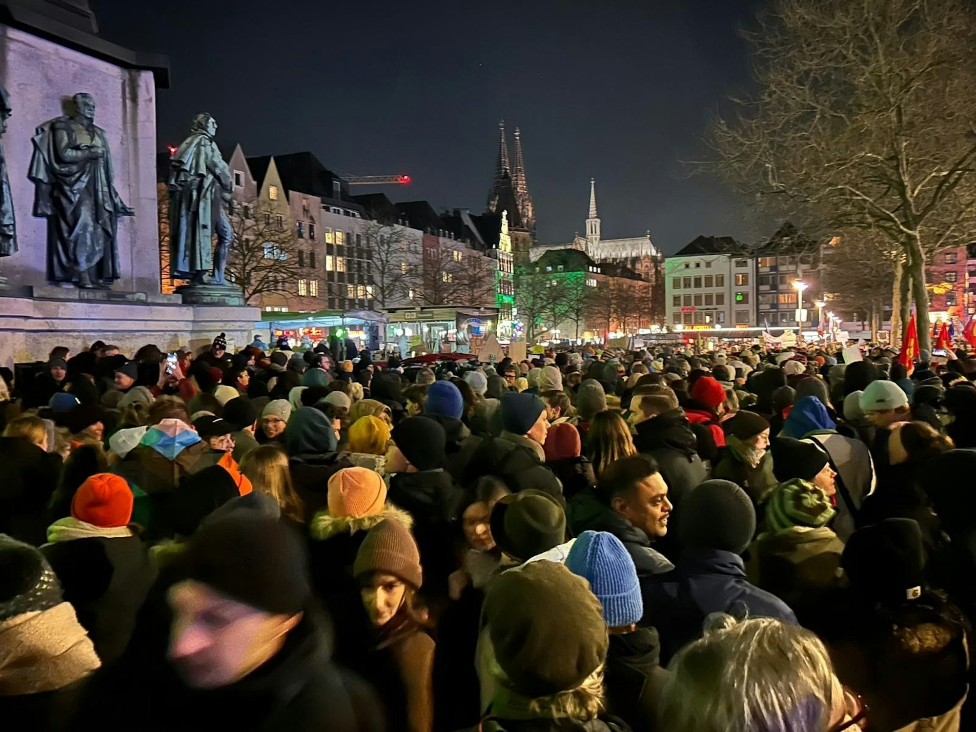 Demoteilnehmer in Köln