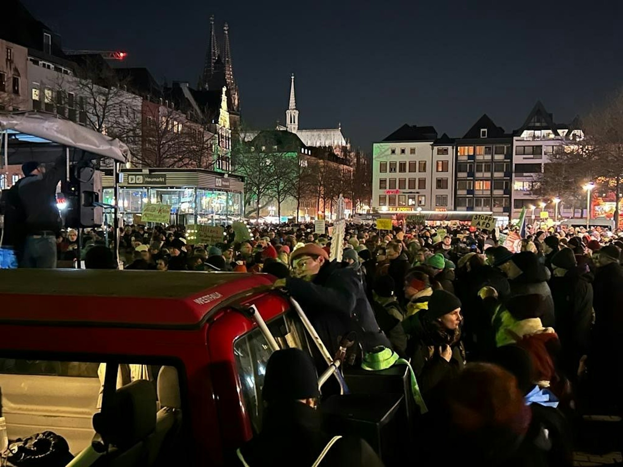 Demoteilnehmer in Köln