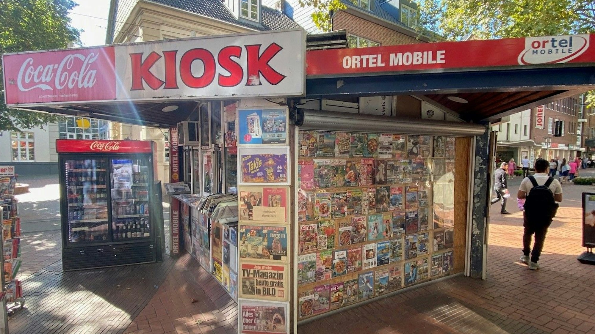 Auf dem Bild ist der ehemalige Kiosk zu sehen