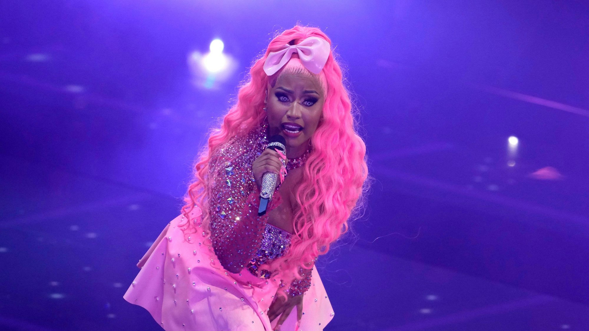 USA, Newark: Nicki Minaj performt ein Medley bei den MTV Video Music Awards im Prudential Center.