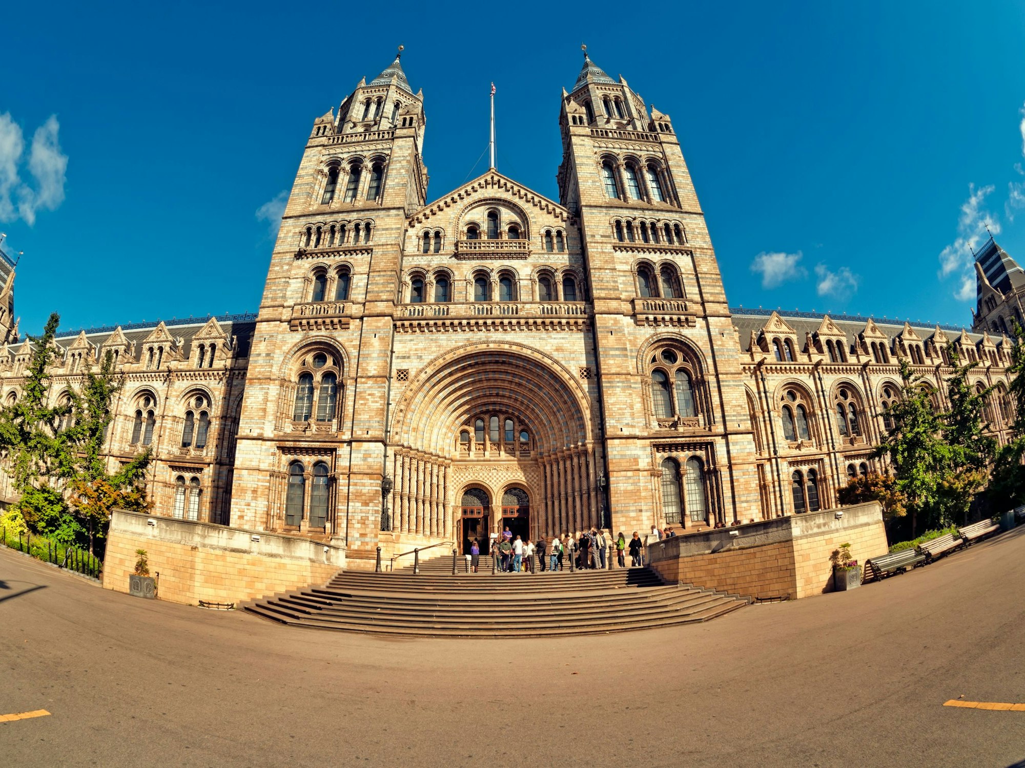Entrance of the Natural History Museum, London, UK.