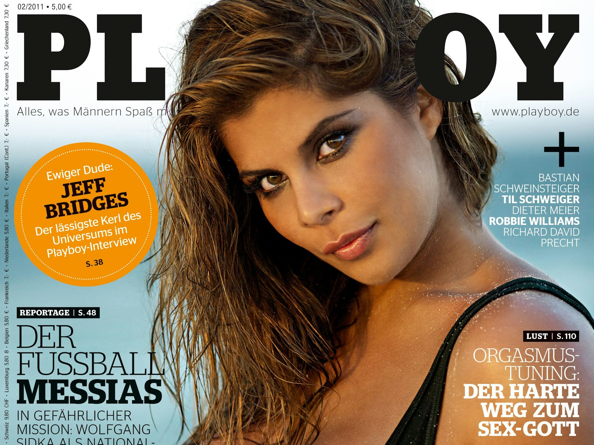 Indira Weiß, hier auf dem Playboy-Cover vom Februar 2011.