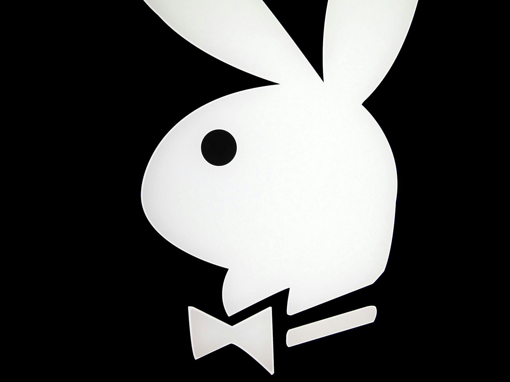Das Foto zeigt das Logo des Playboy-Magazins.
