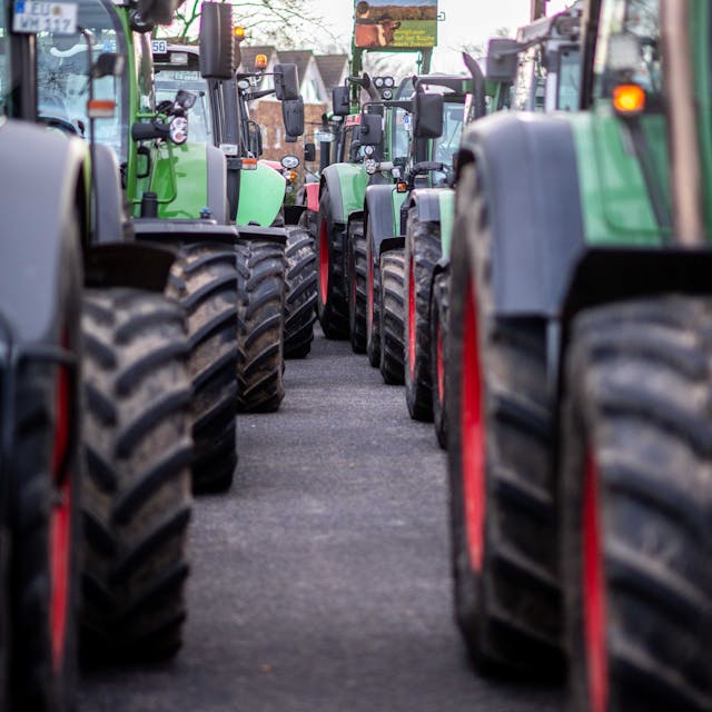 Knapp 1000 Fahrzeuge waren bei den Protesten der Landwirte im Kreis Euskirchen unterwegs.
