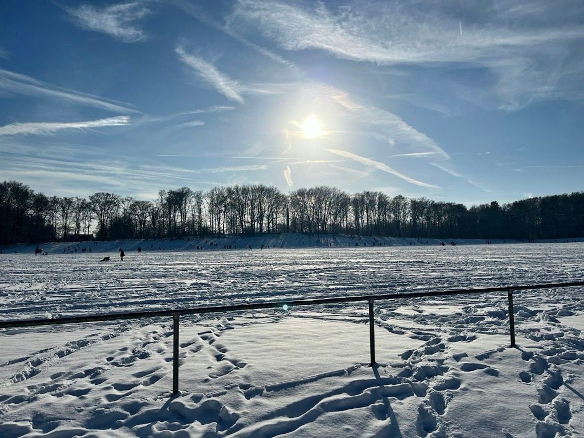 Schnee beim 1. FC Köln.