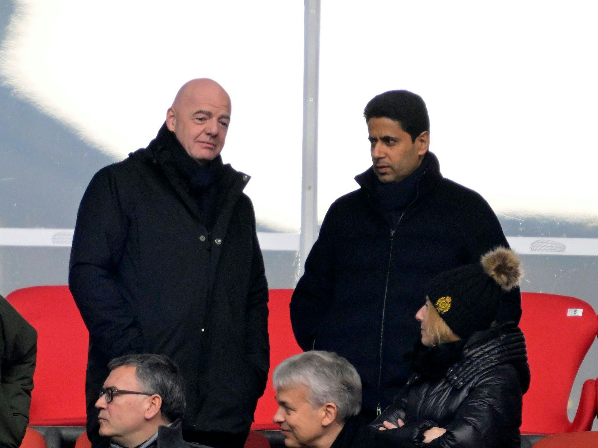 Fifa-Präsident Gianni Infantino und Barca-Boss Joan Laporta.