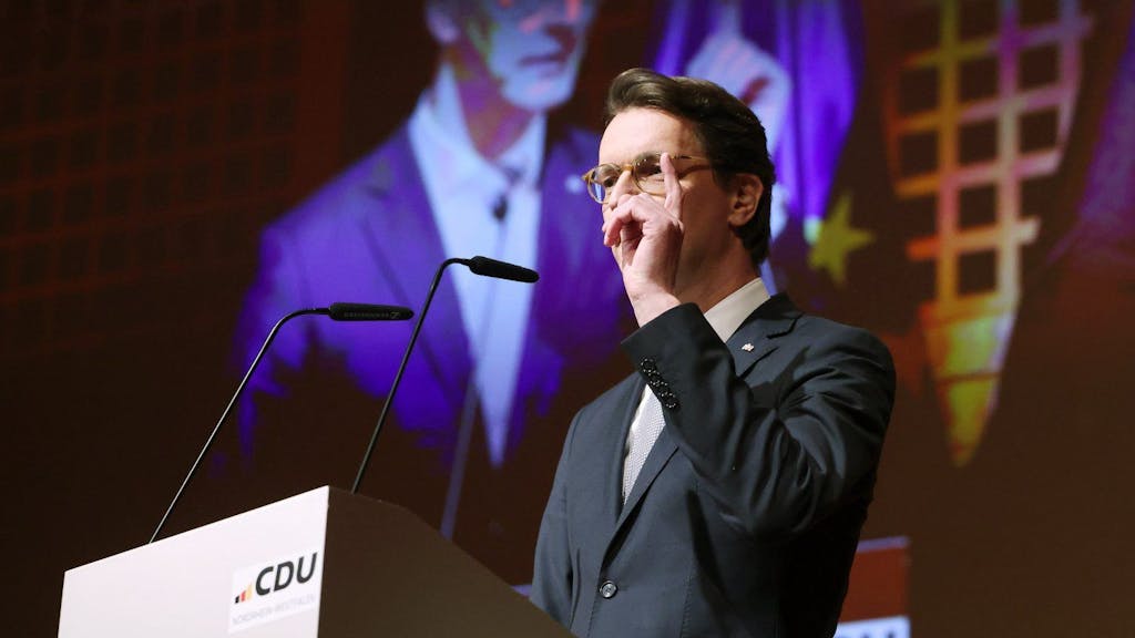 NRW-Ministerpräsident Hendrik Wüst (CDU) spricht am 20. Januar beim Neujahrsempfang der CDU Nordrhein-Westfalen.