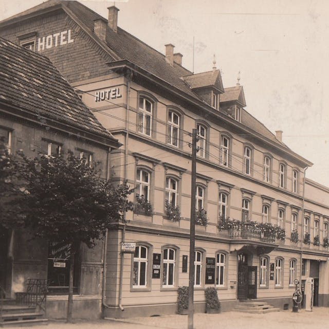 Das Hotel Trommershausen in Marienheide, aufgenommen in den 1930er Jahren.&nbsp;