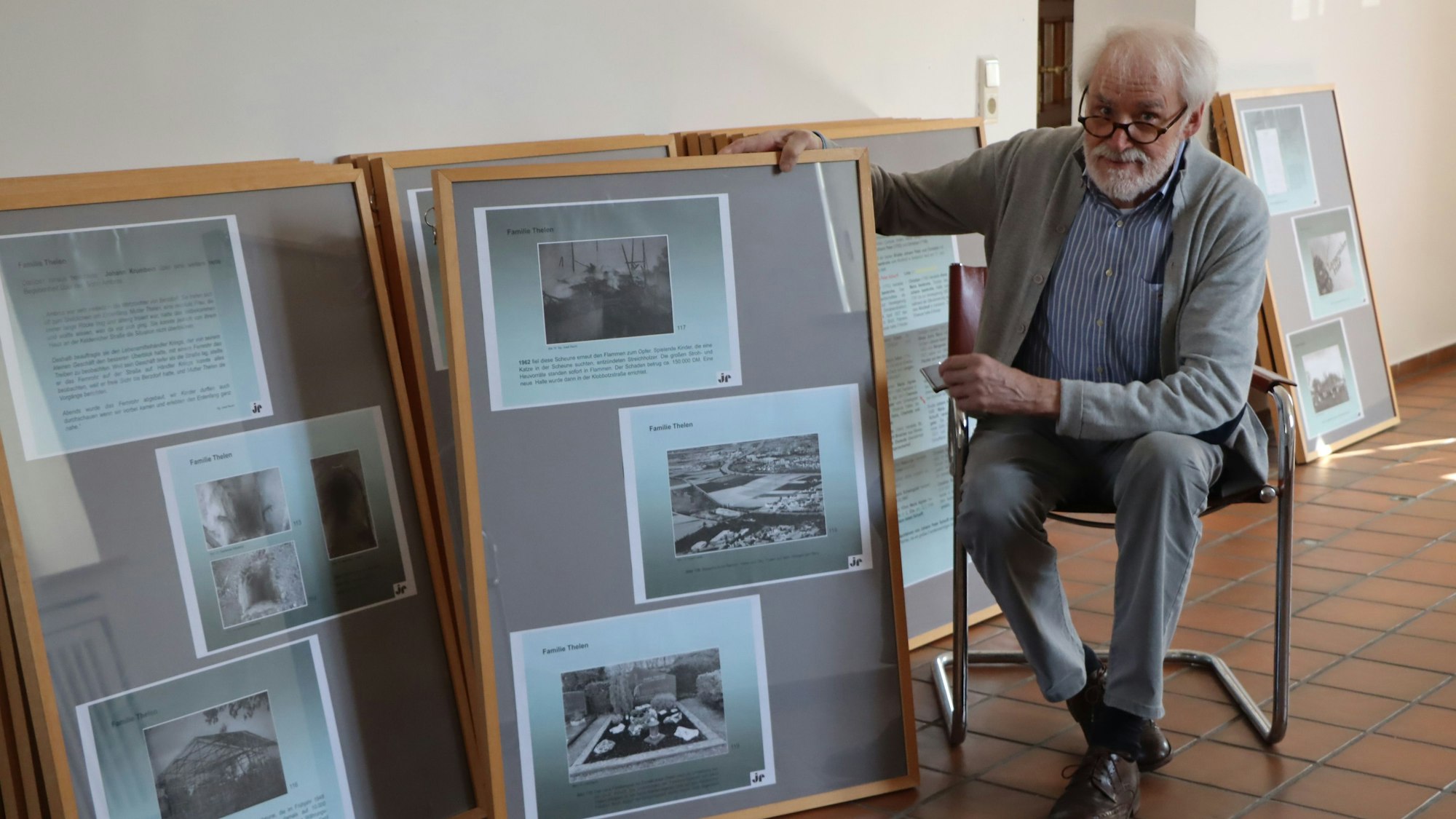 Auf dem Foto ist der Wesselinger Ehrenbürger und Heimatkundler Josef Recht zu sehen.