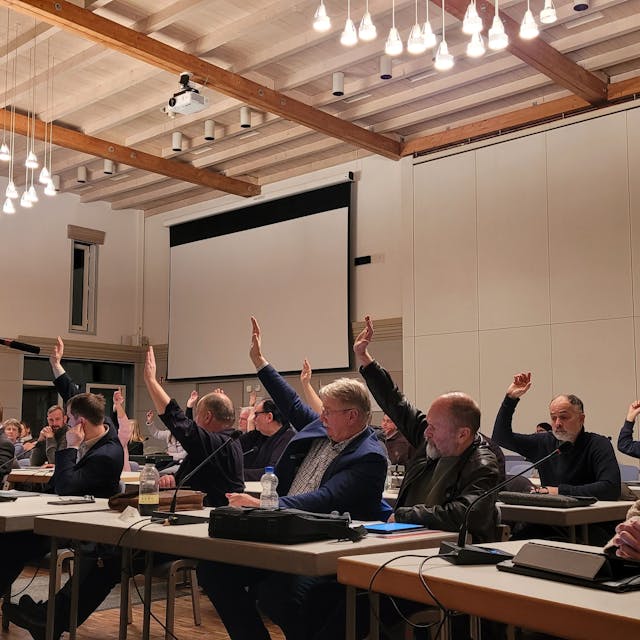 Das Foto zeigt die Ratssitzung am 24. Januar