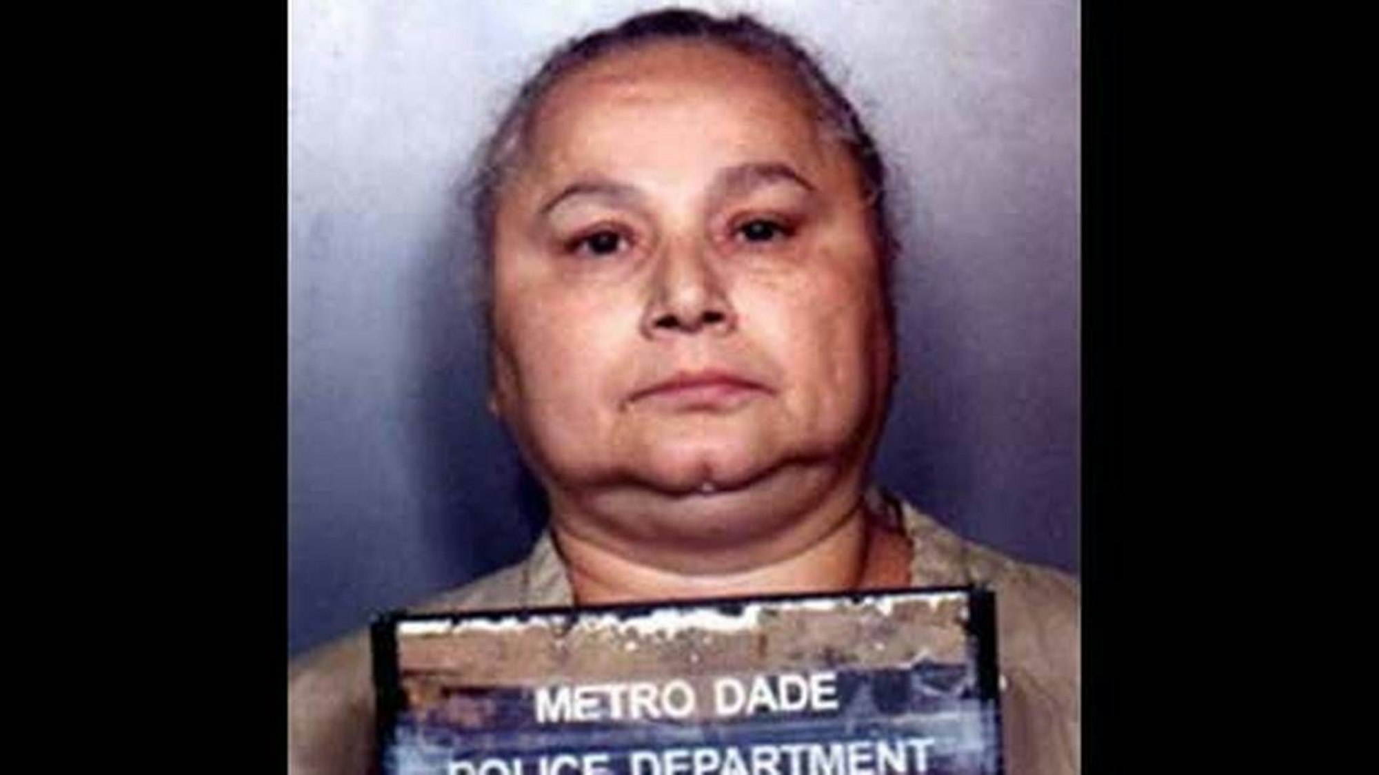 Griselda Blanco bei ihrer Festnahme im Jahr 1997.