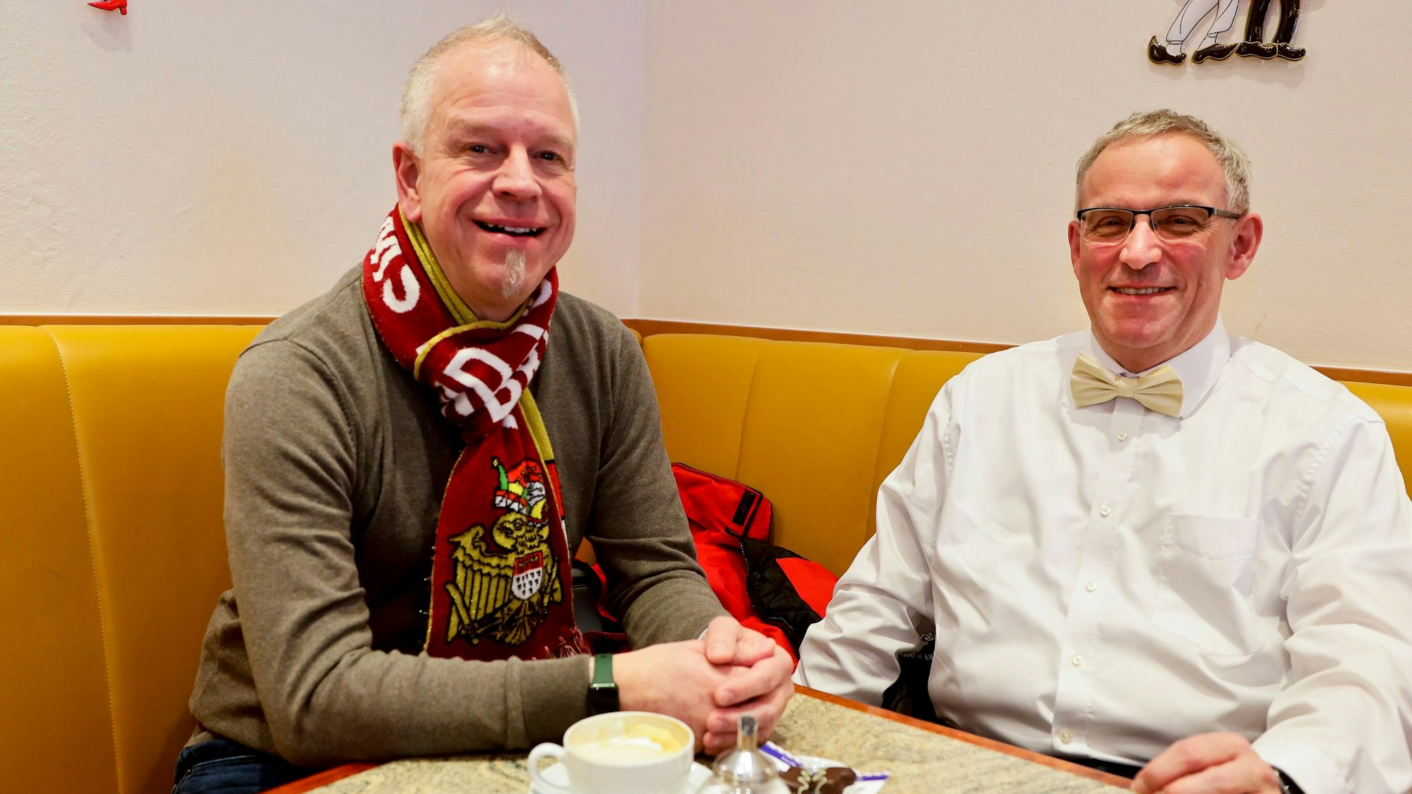 Die Leiter der „Schull- un Veedelszöch“ v.l.n.r.: Michael Wandel (stellvertretender Leiter) und Jörg Scheider.