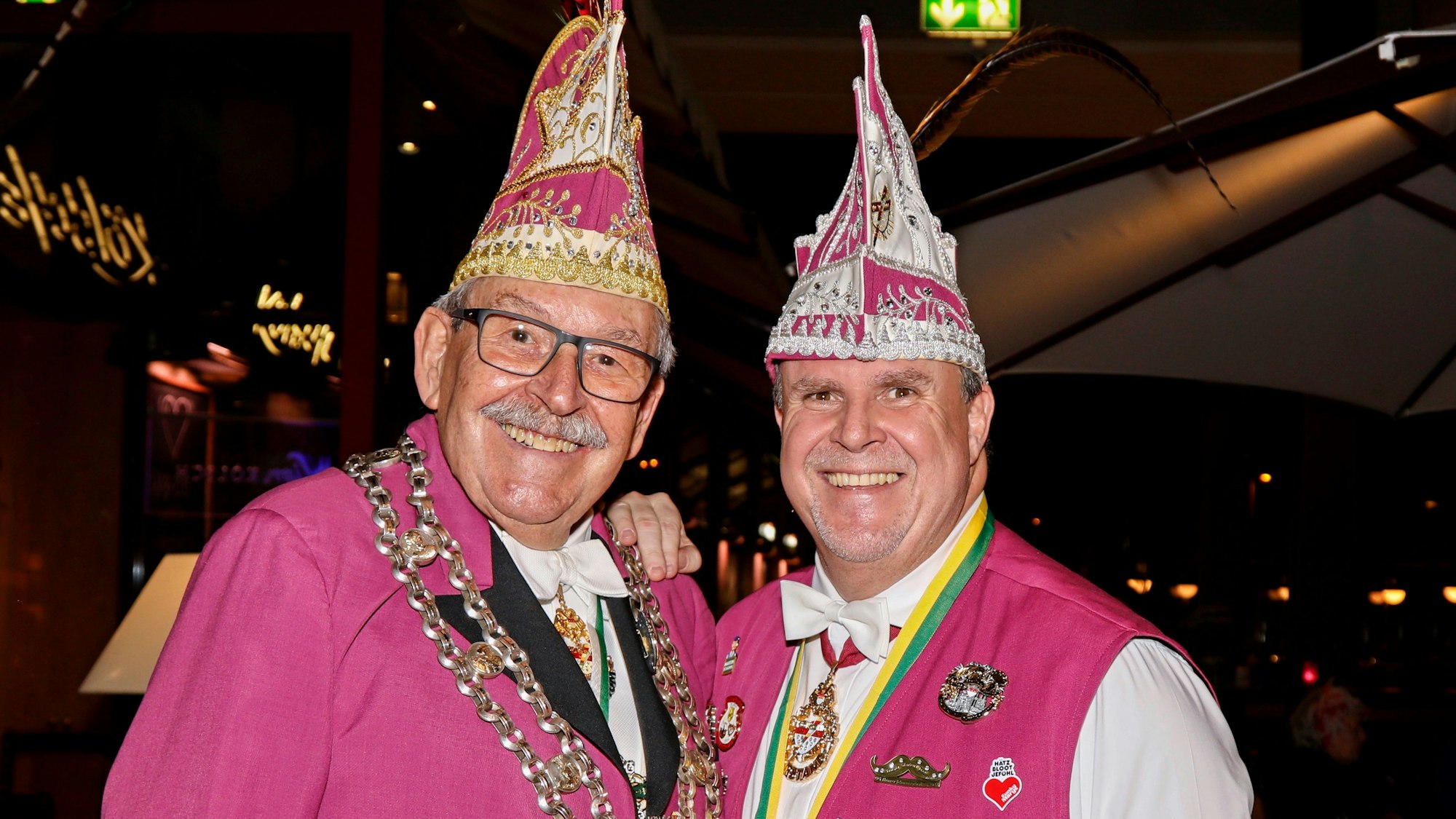 Markus Schwarz mit Präsident Helmut Kopp.