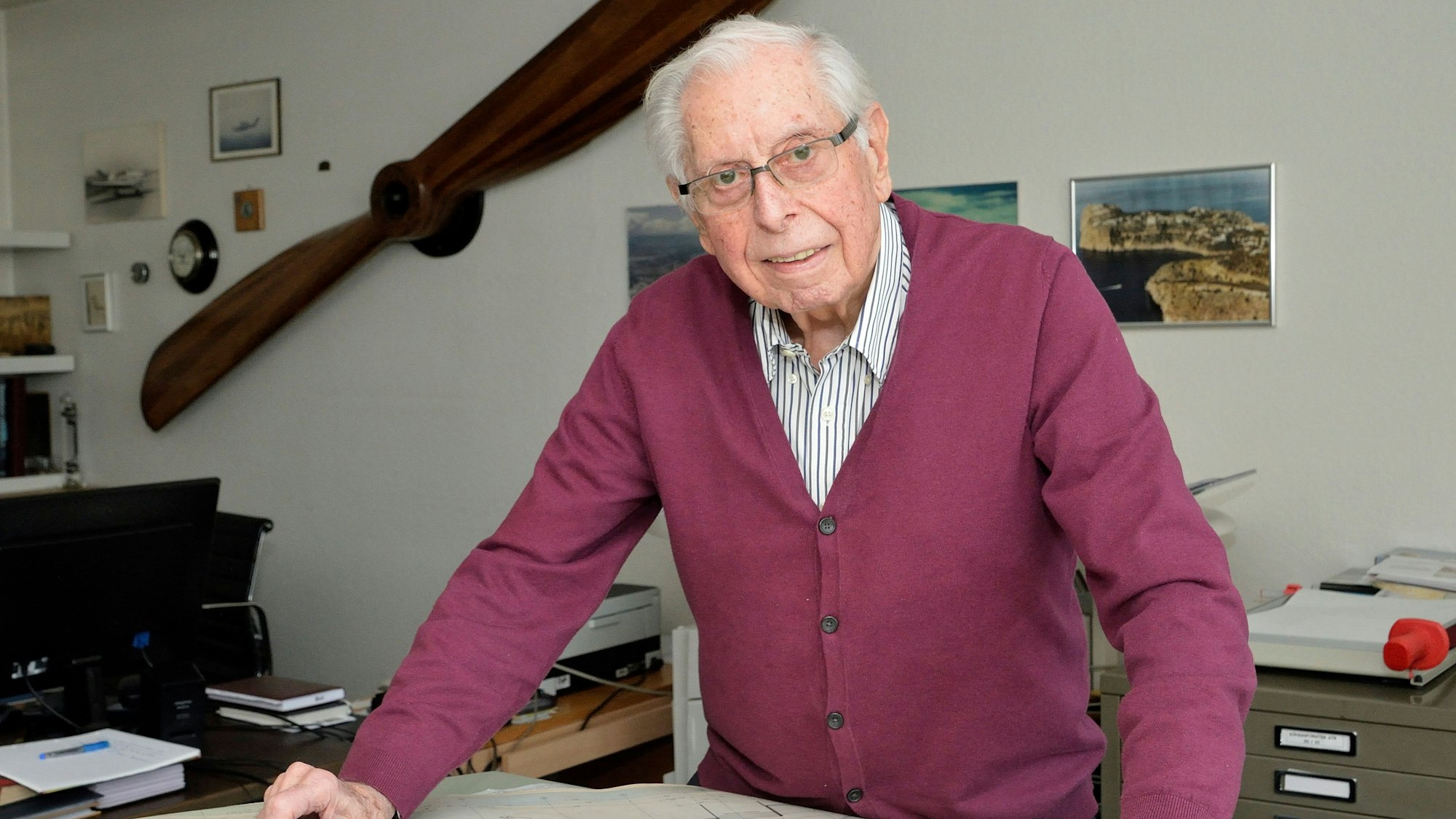 Architekt Horst Welsch wird heute 99 Jahre alt.