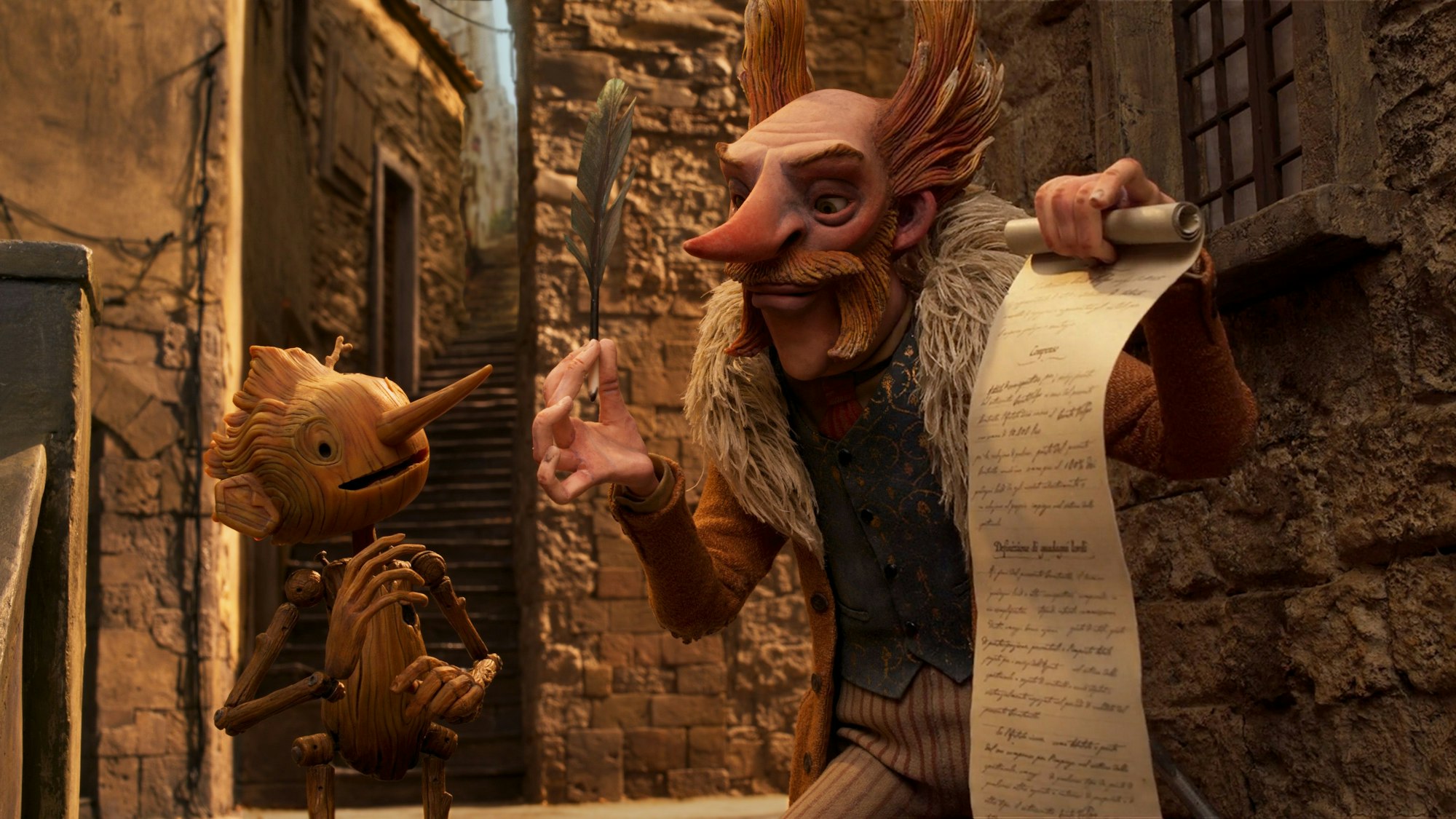 Szene aus „Guillermo del Toros Pinocchio“.