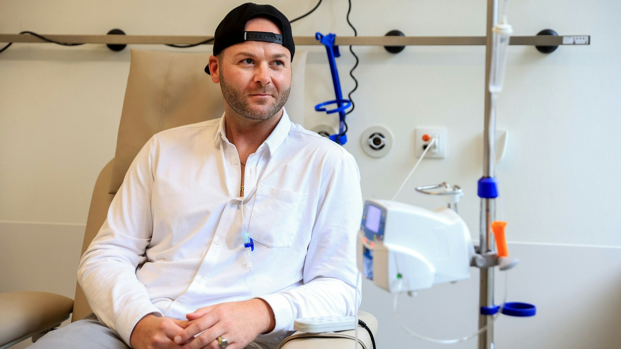 André Schreiber lässt seinen Lungenkrebs mit einer neuartigen Tumortherapie in der Uniklinik Köln behandeln.