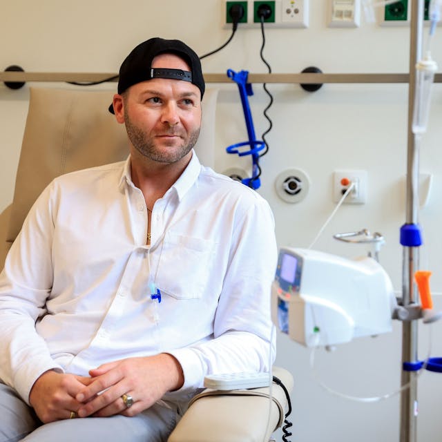André Schreiber lässt seinen Lungenkrebs mit einer neuartigen Tumortherapie in der Uniklinik Köln behandeln.&nbsp;