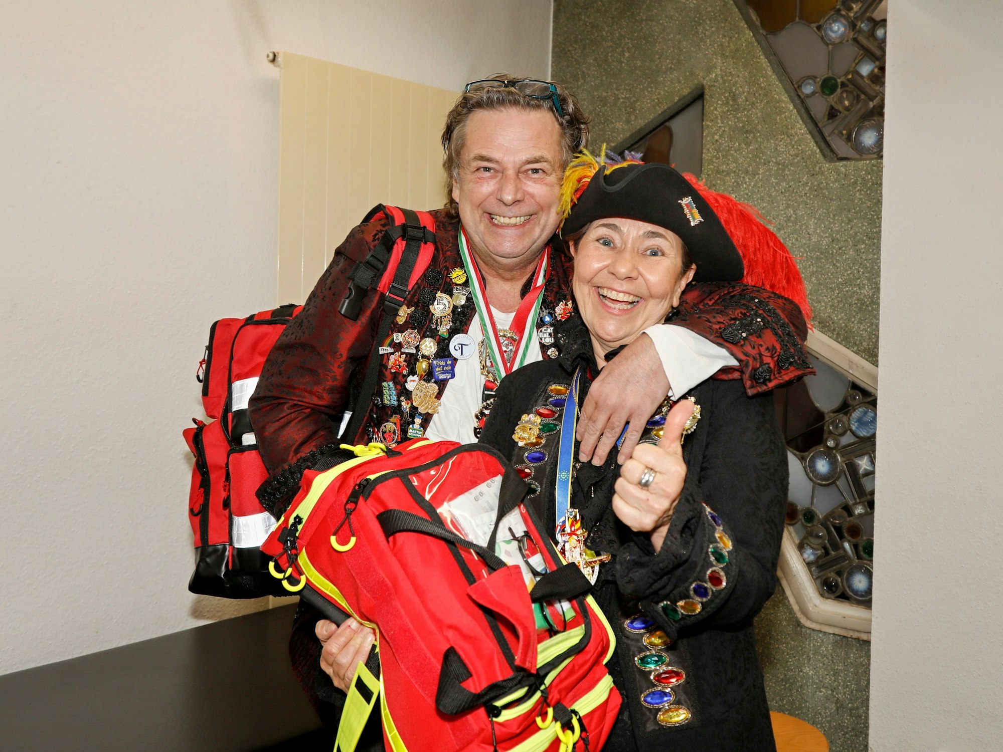 Wilfried Wiltschek mit Brigitte Dick.