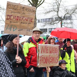 Demonstranten in Waldbröl.&nbsp;