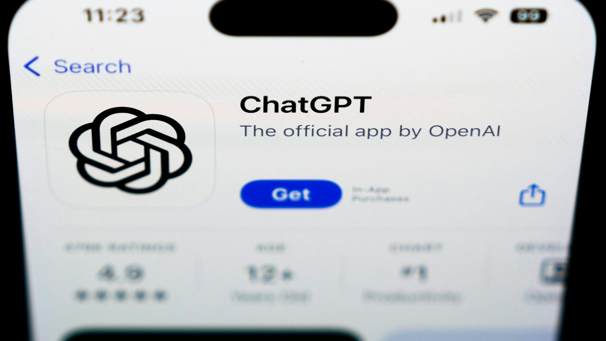 Die ChatGPT-App: ChatGPT nutzen Studierende immer mehr für ihre Studienleistungen in Textform. (Symbolbild)