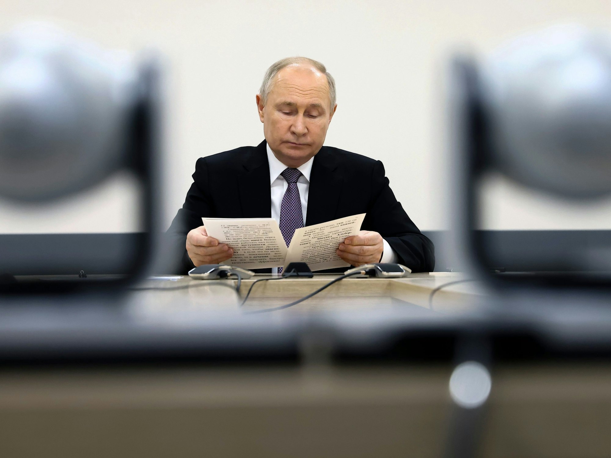 Der russische Präsident Wladimir Putin spricht am 2. Februar während eines Treffens im russischen Tula.