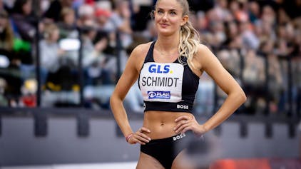 Alica Schmidt vor einem Wettkampf.