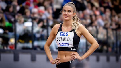 Alica Schmidt vor einem Wettkampf.