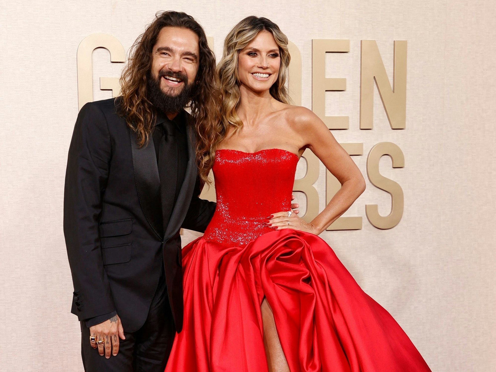 Heidi Klum und Tom Kaulitz bei den Golden Globe Awards in Kalifornien.