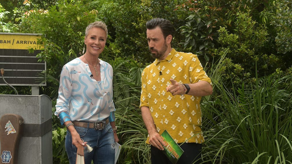 Das Dschungel-Duo Sonja Zietlow und Jan Köppen, hier in einer Sendung vom 19. Januar).