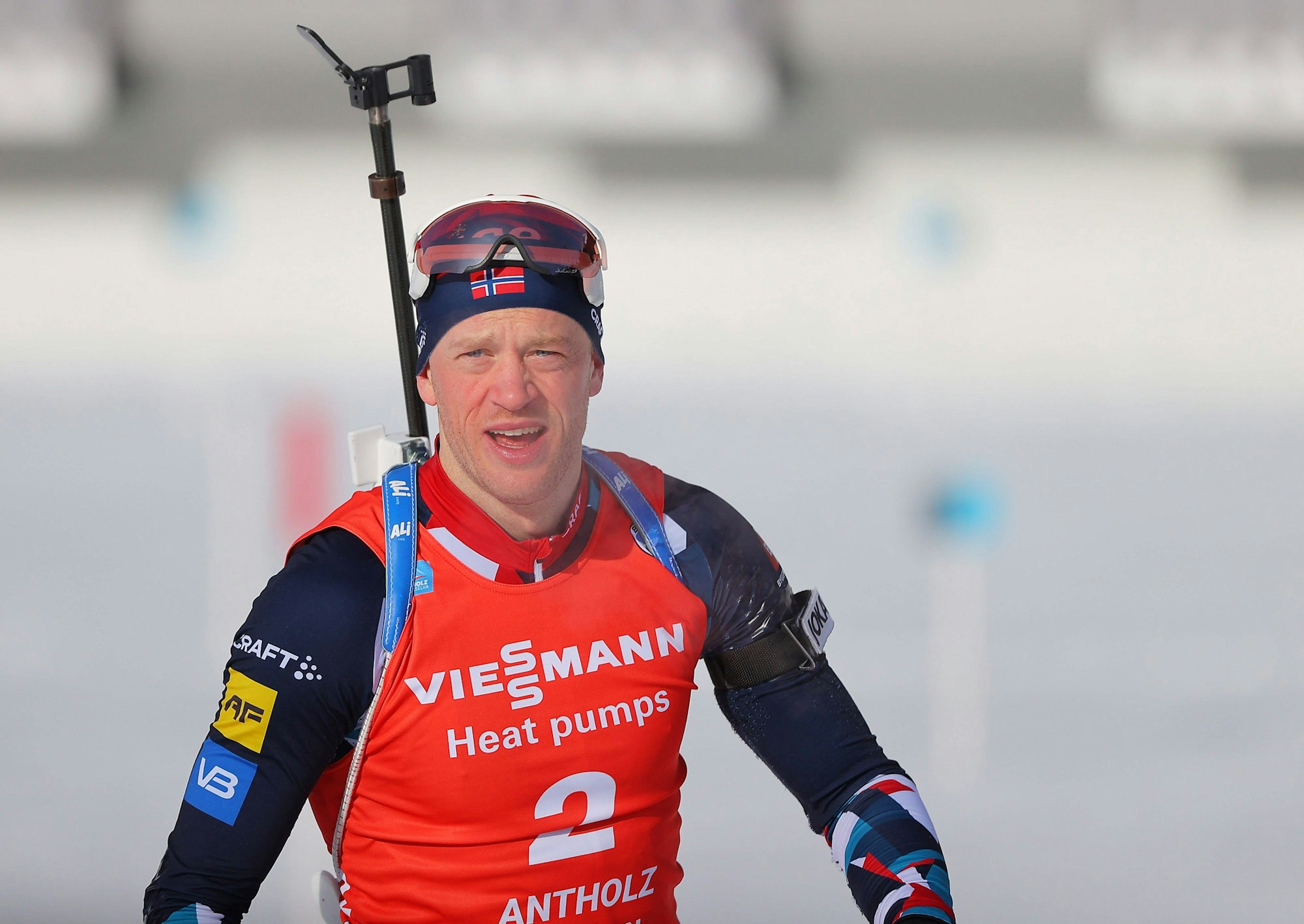 Tarjei Bö beim Biathlon-Weltcup in Antholz.