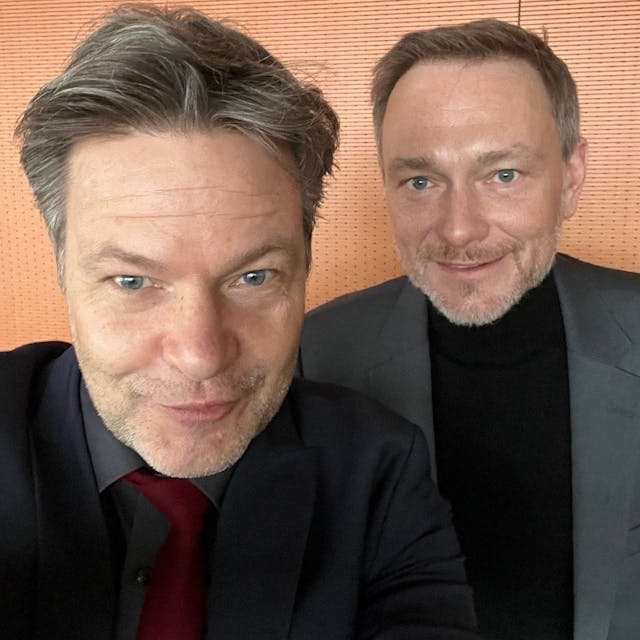 Wirtschaftsminister Robert Habeck (l.) und Finanzminister Christian Lindner (FDP) sind auf einem Foto zu sehen, das die beiden jeweils auf ihrem Instagram-Account veröffentlichten.
