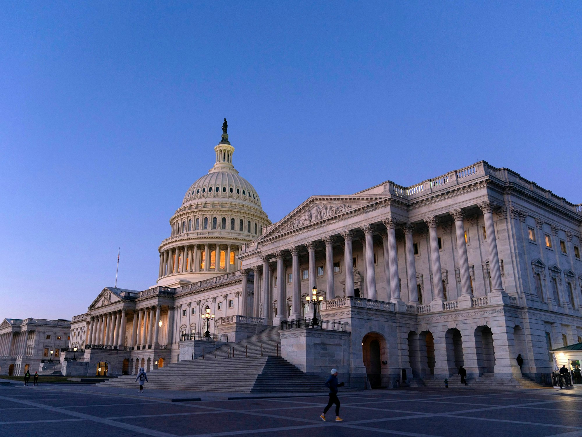 Blick auf das Kapitol in Washington am 7. Februar: Der US-Senat lehnt ein Milliarden-Paket zu Migration und Ukraine-Hilfe ab.