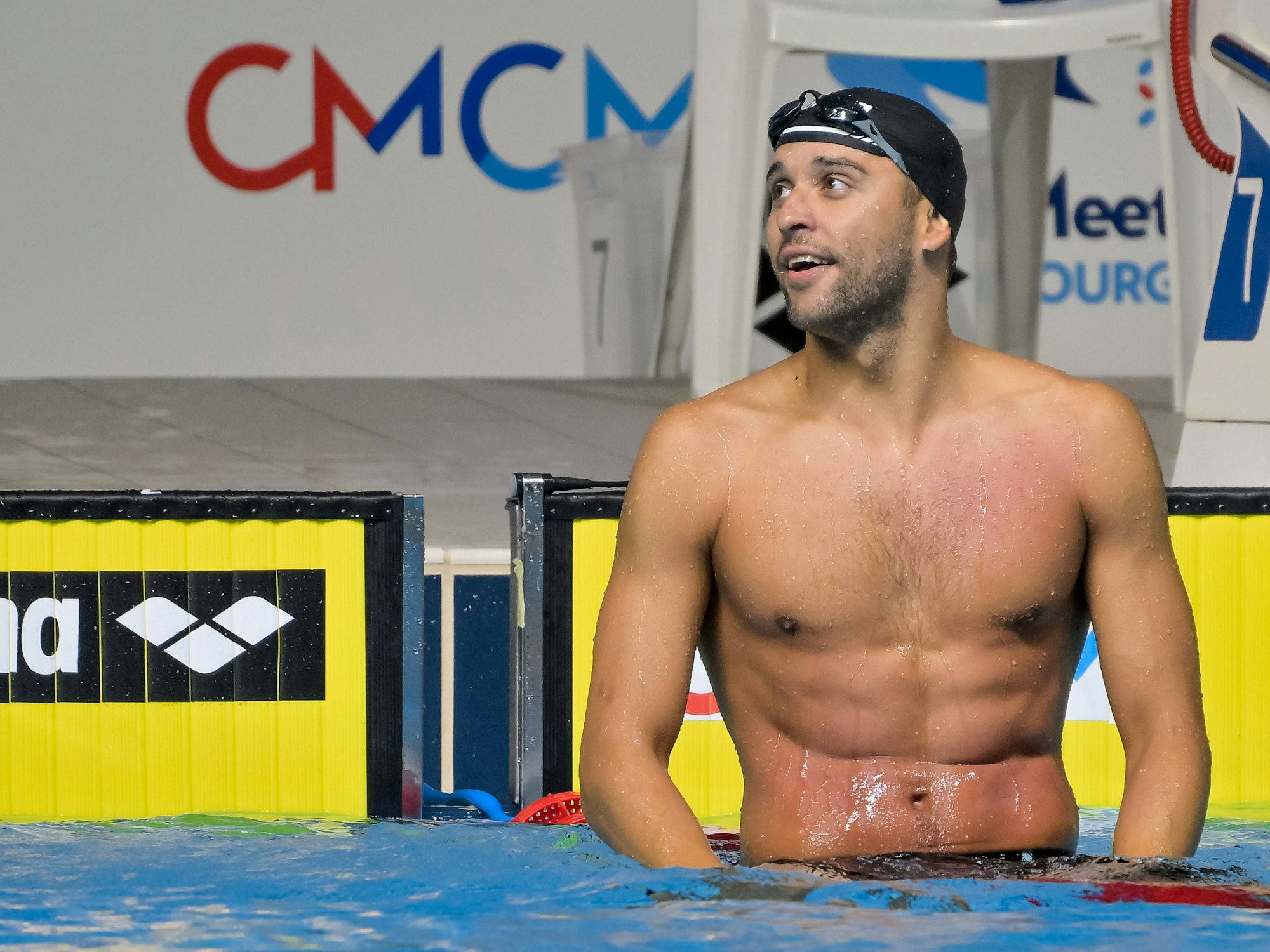 Chad le Clos im Becken beim Schwimm-Event Euro Meet at Centre National Sportif et Culturel dCoque