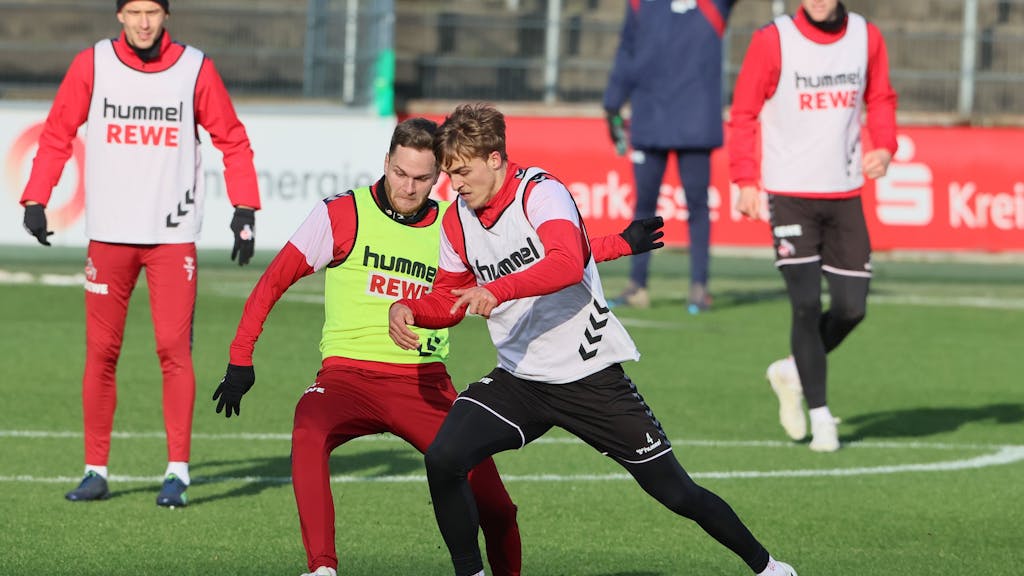 1. FC Köln, Training, von links: Benno Schmitz, Timo Hübers