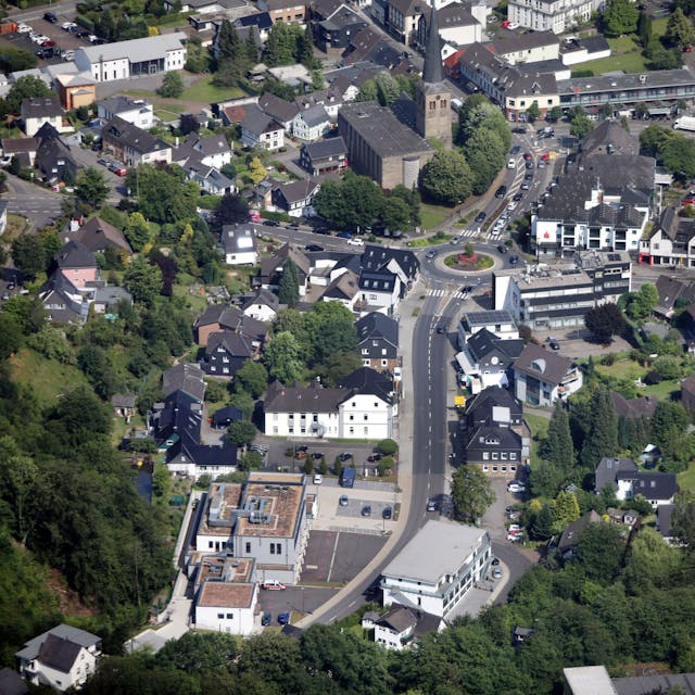 Luftaufnahme von Overath.