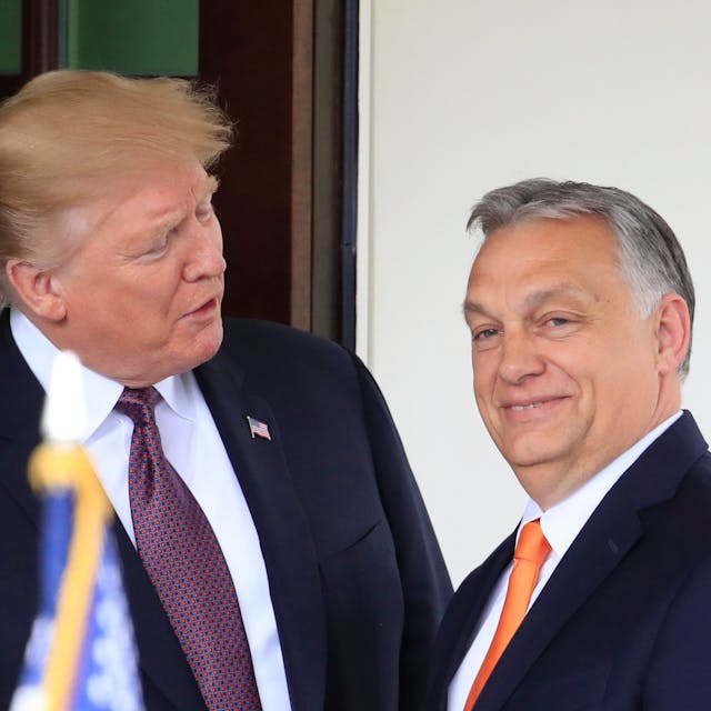 Donald Trump und Viktor Orban 2019: Der damalige US-Präsident empfängt Ungarnd Premier, den er einen „großen Führer“ nennt. (Archivbild)
