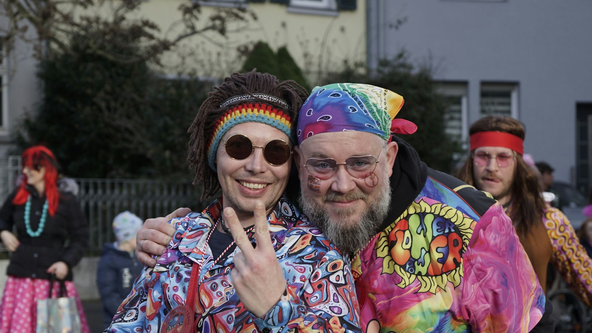 Zwei Hippies.