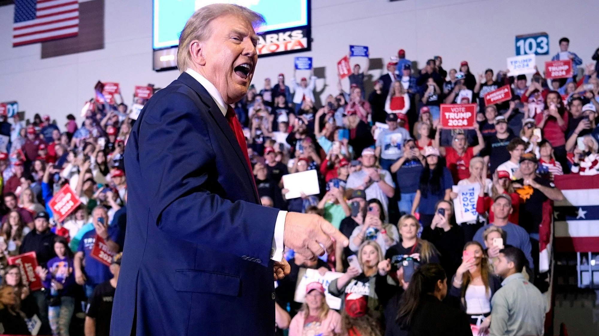 Donald Trump beim Wahlkampfauftritt in South Carolina