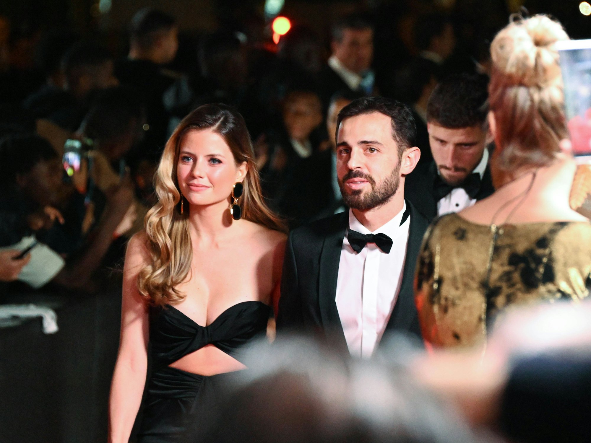 Bernardo Silva mit seiner Freundin Ines Degener Tomaz bei der Ballon D'or-Verleihung 2023.