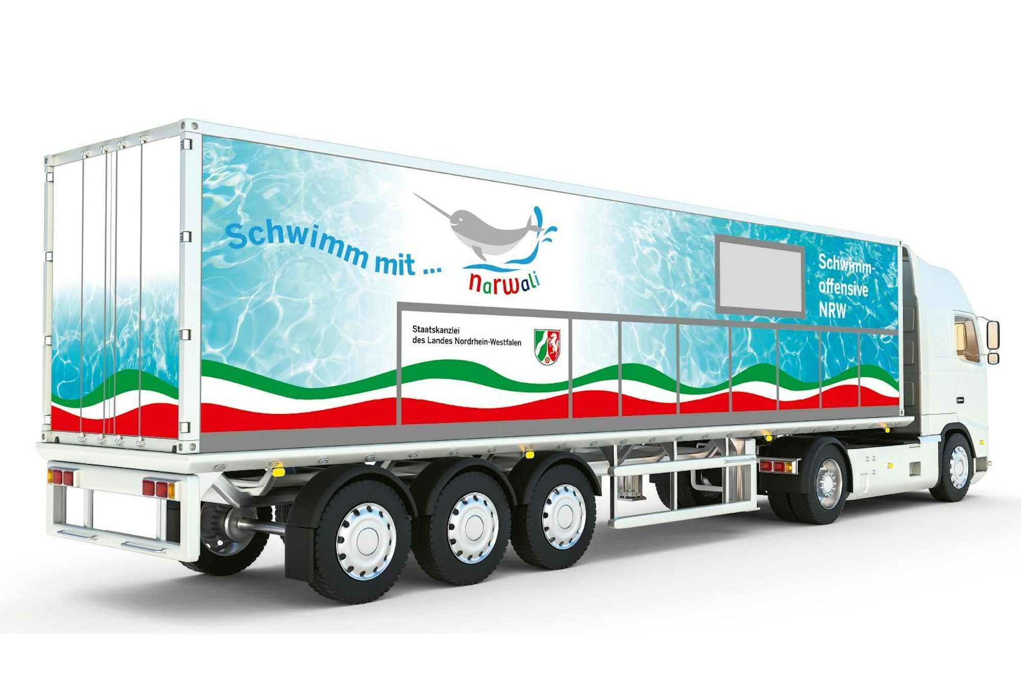 Narwali-Schwimmcontainer des Landes NRW