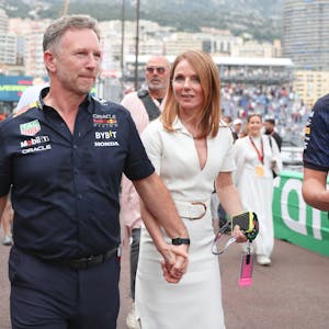 Geri Halliwell-Horner (r.) und Ehemann Christian Horner beim Großen Preis von Monaco im vergangenen Jahr.