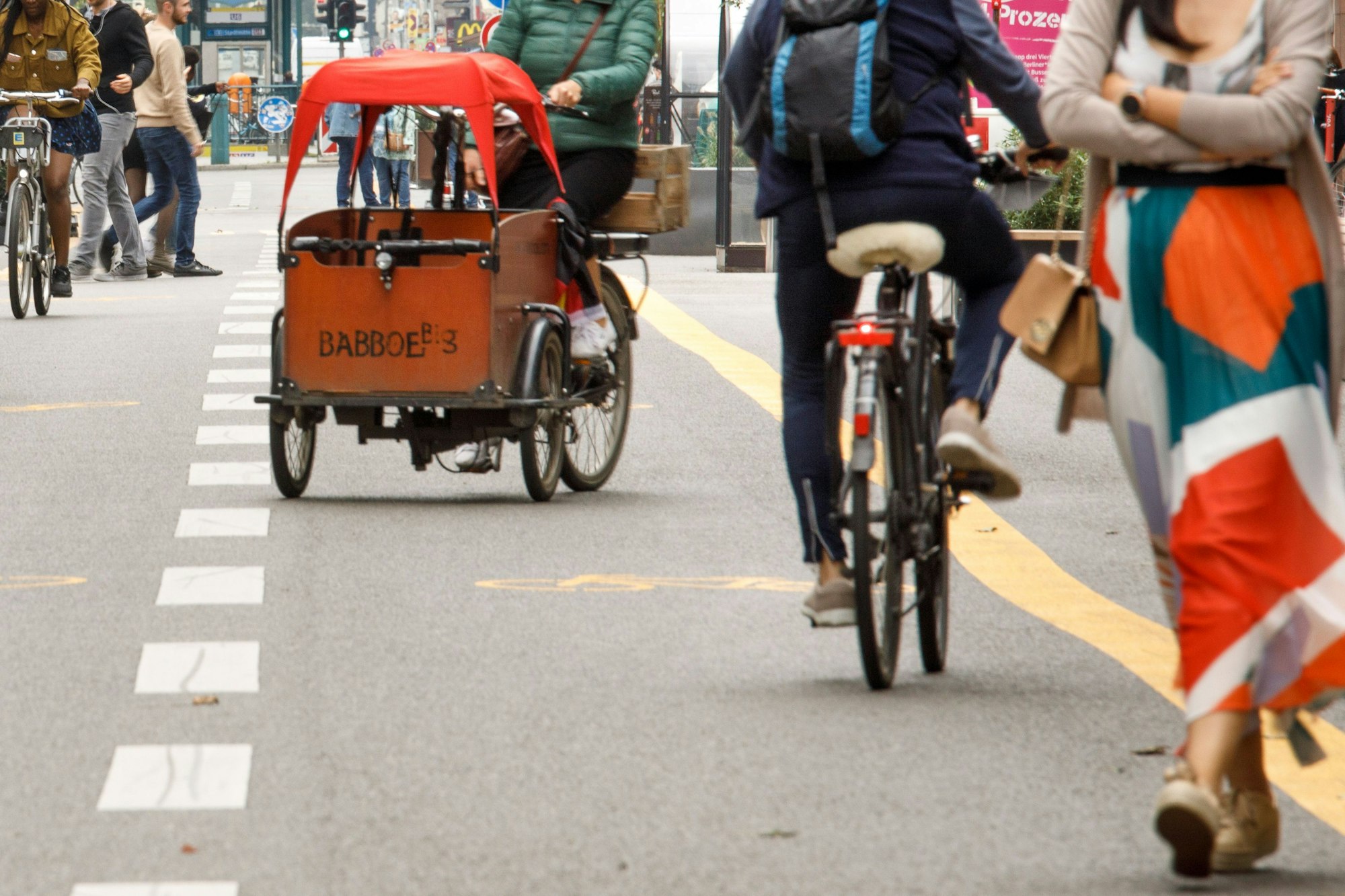 In Städten mittlerweile nicht mehr wegzudenken: Viele Familien setzen auf Lastenräder, Babboe ist eine der führenden Marken.