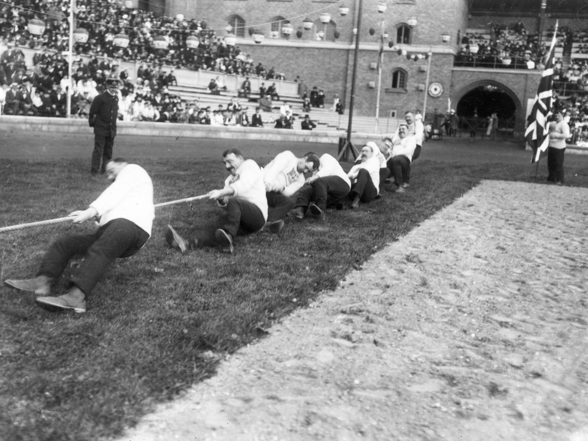 Das Englische-Team bei den Olympischen Spielen 1912 in Stockholm