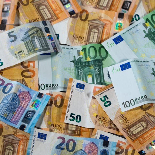 Zu sehen sind Euro-Geldscheine mit unterschiedlichen Werten: 20, 50 und 100 Euro.