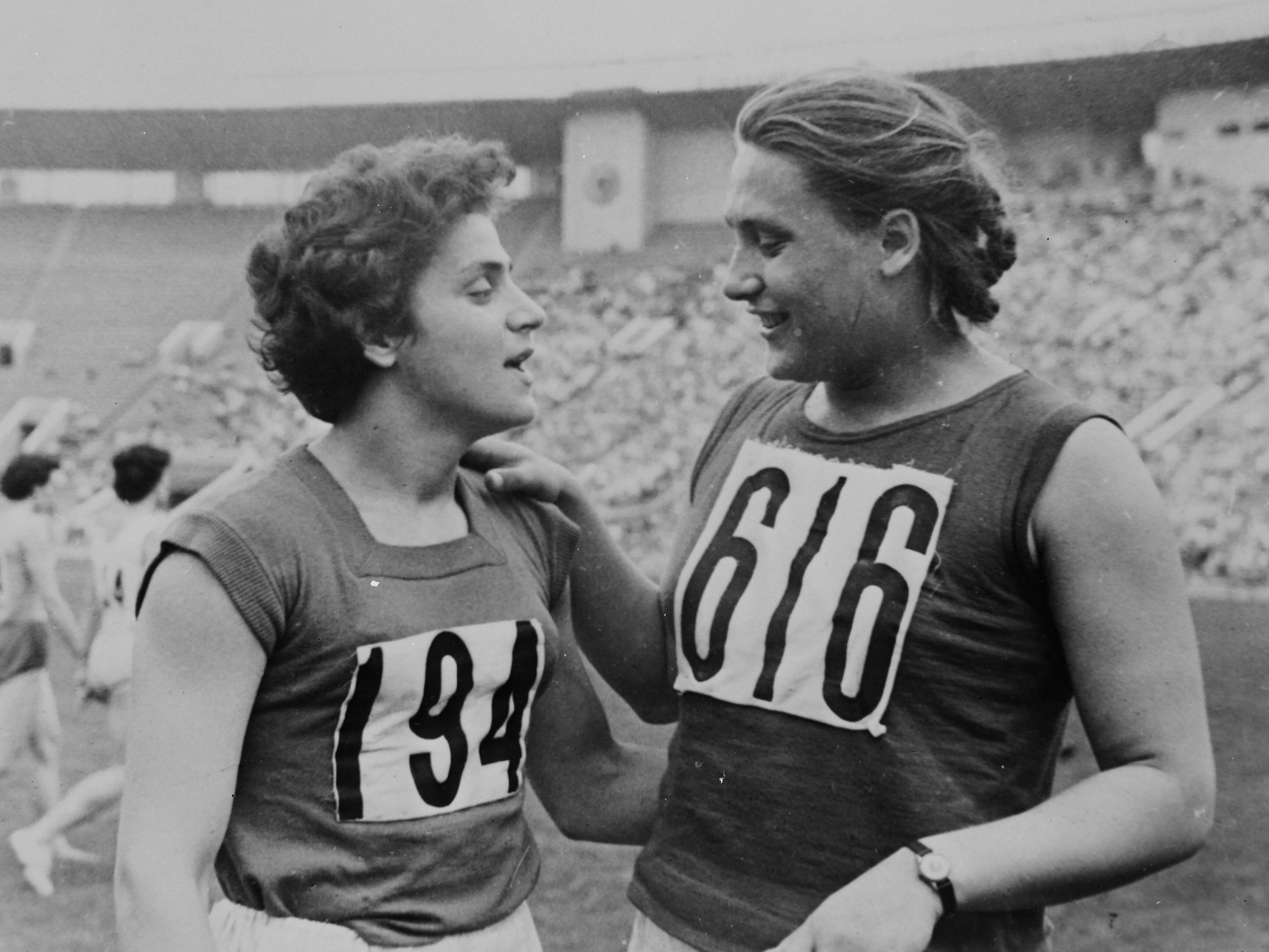 Tamara und Irina Press bei den Spielen 1960 in Rom