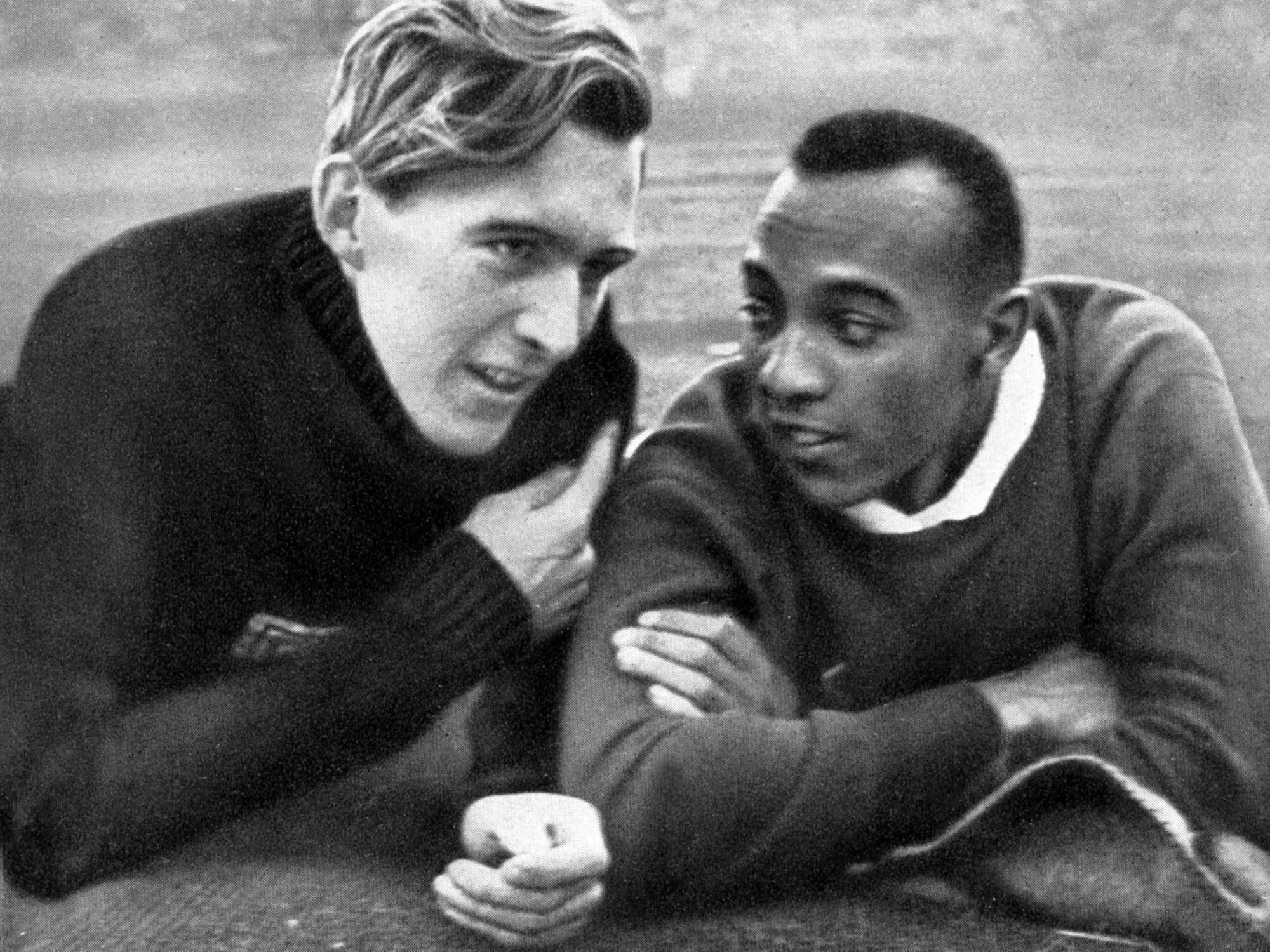 Lutz Long und sein Freund Jesse Owens